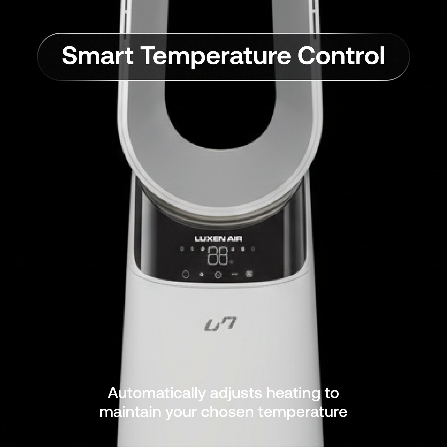 3 in 1 Bladeless Fan Heater Air Purifier (White)