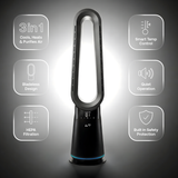 3 in 1 Bladeless Fan Heater Air Purifier (Black)