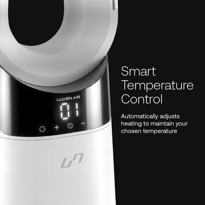 3 in 1 Bladeless Fan Heater Air Purifier (White / Silver)