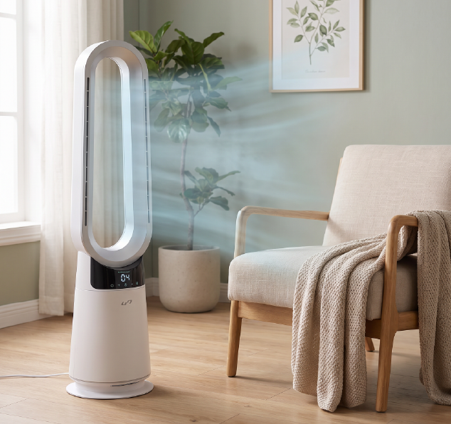 Luxen Air system cooling a calm living room